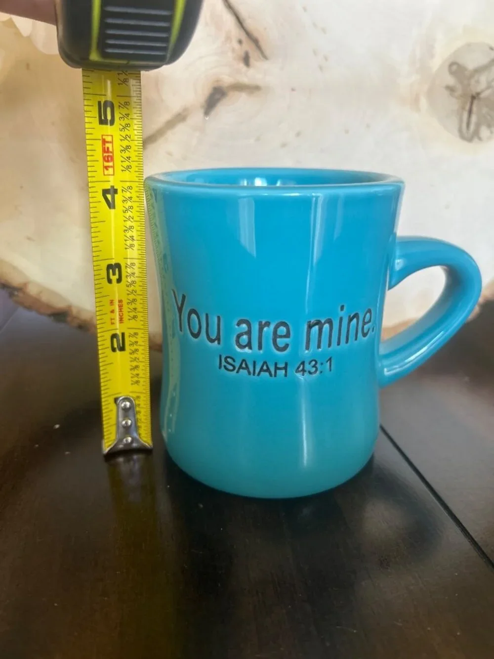 The Chosen TV Series Turquoise Ceramic Mug You Are Mine Isaiah 43:1 Scripture